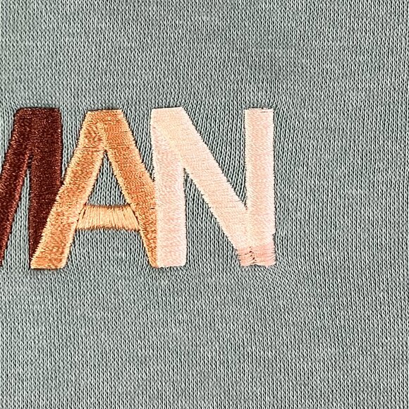 Wear the Peace ‘HUMAN’ Crewneck Aqua Sweatshirt Size M - Picture 10 of 11